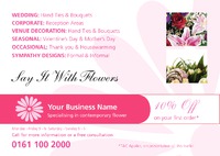 Florists A5 Flyers by Templatecloud 