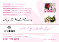 Florists A5 Flyers by Templatecloud 