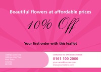 Florists A6 Flyers by Templatecloud