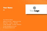 Business Card Orange Paving Collection by Templatecloud