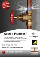 Plumbers A5 Leaflets by Templatecloud 