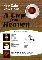 Coffee Shop A6 Flyers by Templatecloud 