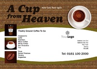 Coffee Shop A5 Flyers by Templatecloud 