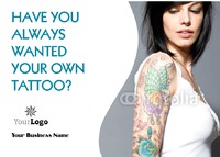 Tattooists A6 Leaflets by Templatecloud 
