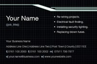 Electrician Business Card  by Templatecloud