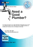 Plumber A6 Flyers by Templatecloud 