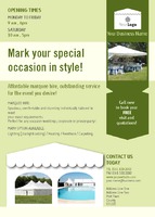Event Organisers A6 Flyers by Templatecloud 