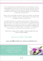Wedding Planners A6 Flyers by Templatecloud