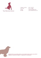 Dog Care A4 Stationery by Templatecloud 