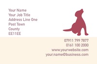 Dog Care Business Card  by Templatecloud