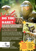 Paintball A6 Flyers by Templatecloud 