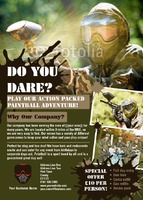 Paintball A6 Flyers by Templatecloud 