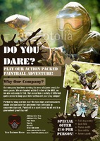 Paintball A5 Leaflets by Templatecloud 