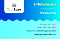 Swimming Lessons Business Card  by Templatecloud