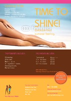 Tanning Salon A5 Flyers by Templatecloud 