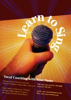 Vocal Coach A5 Flyers by Templatecloud 