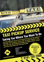 Taxi A4 Flyers by Templatecloud 