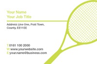 Tennis Business Card  by Templatecloud 