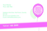Business Card Beautiful Balloons Collection by Templatecloud