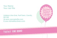 Business Card Beautiful Balloons Collection by Templatecloud 