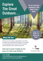 Outdoors A5 Flyers by Templatecloud 