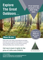 Outdoors A6 Flyers by Templatecloud 