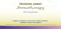 Aromatherapy 1/3rd A4 Stationery by Templatecloud 