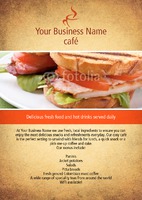 Cafe A4 Leaflets by Templatecloud 
