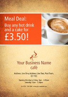 Cafe A4 Leaflets by Templatecloud