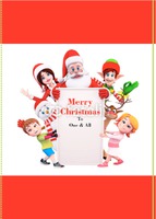  Edit & Go: Regular (Folds to A6) Christmas Cards by Templatecloud 