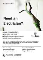 Electrician A6 Flyers by Templatecloud