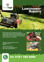 Lawn Mowing A5 Flyers by Templatecloud 