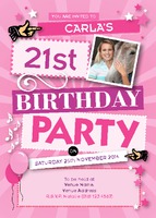 Birthday Party A7 Invitations by Templatecloud 