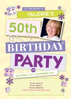 Birthday Party A6 Invitations by Templatecloud 