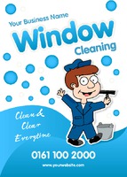 Window Cleaning A6 Flyers by Templatecloud 