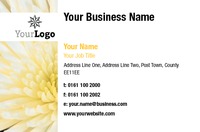 Business Card White Flower Florist  Collection by Templatecloud 