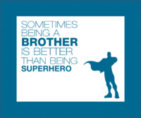 16x20" with premium frame my hero brother by Templatecloud 