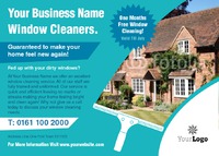 Window Cleaning A6 Flyers by Templatecloud 