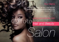 Beauty Salon A6 Flyers by Templatecloud 
