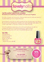Beauty Salon A6 Leaflets by Templatecloud