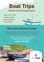 Boat Trip A6 Flyers by Templatecloud 