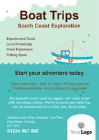 Boat Trip A5 Flyers by Templatecloud 