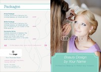 Beauty Salon A4 Folded Leaflets by Templatecloud 