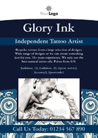 Tattooists A5 Flyers by Templatecloud 