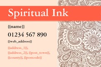 Tattooists Business Card  by Templatecloud 