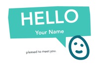 Business Card Hello My Name Is... Collection by Templatecloud 