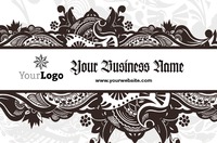 Business Card Black Paisley Collection by Templatecloud