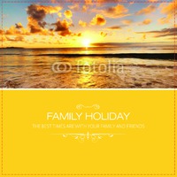 12x12" with premium frame Family Holiday by Templatecloud 