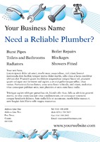 Plumbers A4 Flyers by Templatecloud 