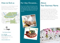Restaurant A4 Folded Leaflets by Templatecloud